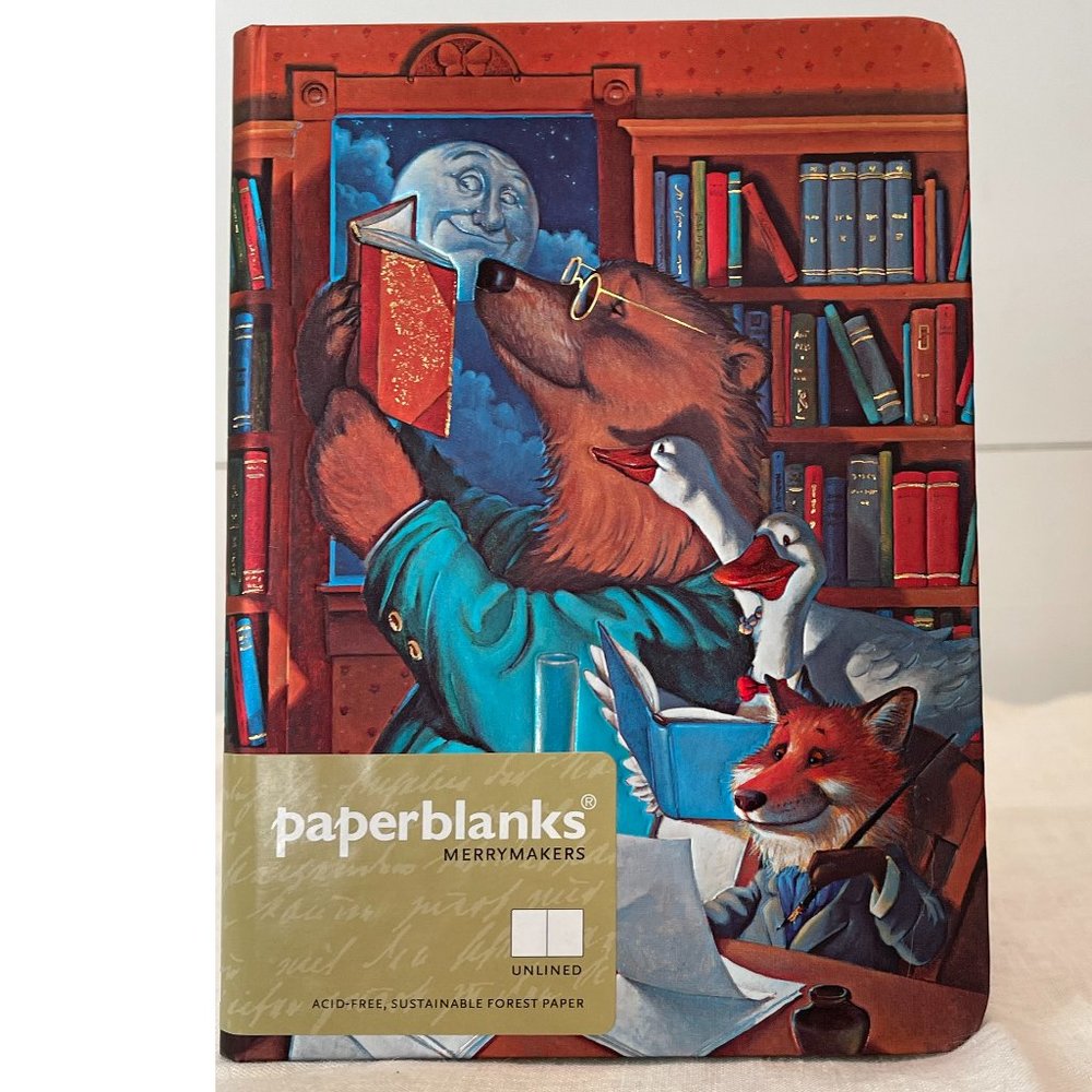 Journal Paperblanks Merrymakers Unlined Acid-Free Sustainable Forest Paper